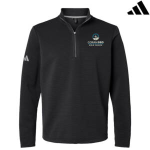 Coram Deo Bible Church Adidas Men’s Spacer Quarter Zip Pullover – Black