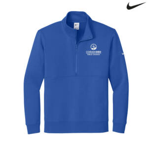Coram Deo Bible Church Nike Club Fleece Sleeve Swoosh 1/2 Zip – GameROYAL