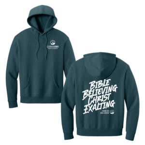 Coram Deo Bible Church District MelloFleece Hoodie – DeepCyan