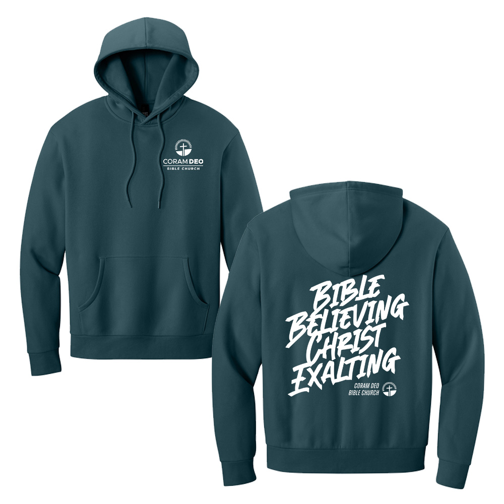 Coram Deo Bible Church District MelloFleece Hoodie - DeepCyan