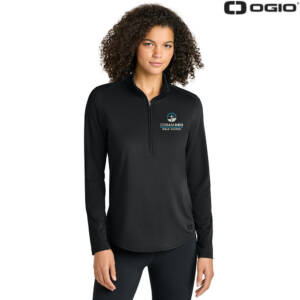 Coram Deo Bible Church OGIO Women’s Regain 1/2 Zip – Blacktop