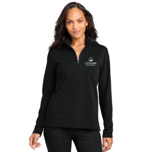 Coram Deo Bible Church Port Authority Women’s Breakwater 1/4 Zip – Deep Black