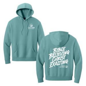 Coram Deo Bible Church District MelloFleece Hoodie – GlacierGreen