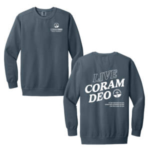 Coram Deo Bible Church Comfort Colors Ring Spun Crewneck Sweatshirt – Denim