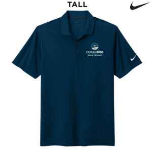 Coram Deo Bible Church Nike Dri FIT TALL Micro Pique 2.0 Polo  – Navy