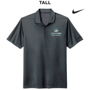 Coram Deo Bible Church Nike Dri FIT TALL Micro Pique 2.0 Polo – Anthracite