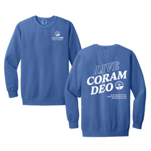 Coram Deo Bible Church Comfort Colors Ring Spun Crewneck Sweatshirt – FloBlue