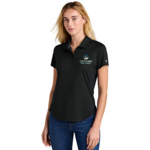 Coram Deo Bible Church New Era Women’s Power Polo – Black