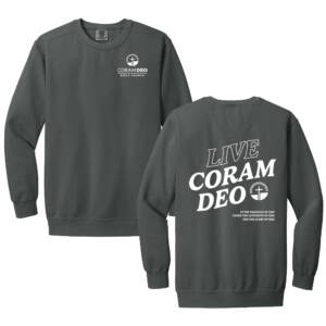 Coram Deo Bible Church Comfort Colors Ring Spun Crewneck Sweatshirt – Pepper