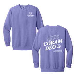 Coram Deo Bible Church Comfort Colors Ring Spun Crewneck Sweatshirt – Violet