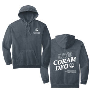 Coram Deo Bible Church Comfort Colors Ring Spun Hooded Sweatshirt – Denim