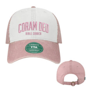 Coram Deo Bible Church LEGACY Terra Twill Cap – WhiteDustyRose