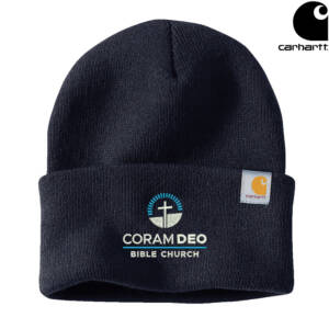 Coram Deo Bible Church Carhartt Acrylic Watch Cap 2.0 beanie stocking cap with cuff – Navy
