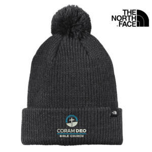 Coram Deo Bible Church The North Face Pom Beanie – TNFBlackHeather