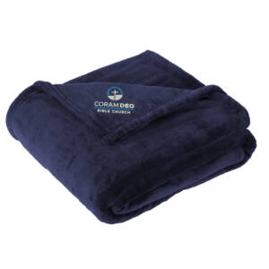 Coram Deo Bible Church Port Authority Oversized Ultra Plush Blanket – DeepNAVY