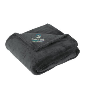 Coram Deo Bible Church Port Authority Oversized Ultra Plush Blanket  – GRAPHITE