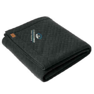 Coram Deo Bible Church TravisMathew Diamond Quilt Blanket – Darkgreyheather