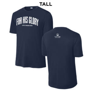 Coram Deo Bible Church Sport Tek TALL PosiCharge Competitor Tee  – TrueNavy