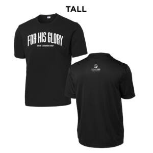 Coram Deo Bible Church Sport Tek TALL PosiCharge Competitor Tee – Black