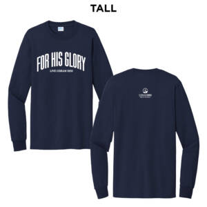 Coram Deo Bible Church Port Company Tall Long Sleeve Essential Tee – DeepNavy