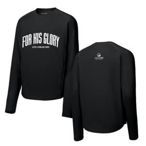 Coram Deo Bible Church Sport Tek Sport Wick Stretch Pocketed Crewneck – Black