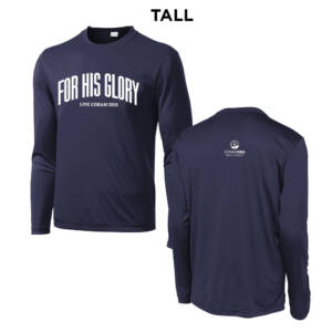 Coram Deo Bible Church Sport Tek Tall PosiCharge Competitor Long Sleeve Tee – TrueNavy