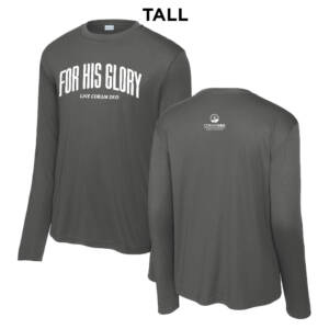 Coram Deo Bible Church Sport Tek Tall PosiCharge Competitor Long Sleeve Tee – IronGrey