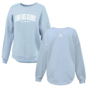 Coram Deo Bible Church Pennant Curve Crew – Blue