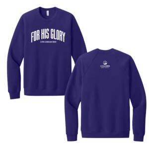 Coram Deo Bible Church BELLA and CANVAS Unisex Sponge Fleece Raglan Sweatshirt – TeamPurple