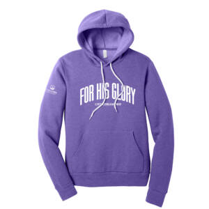 Coram Deo Bible Church Bella and Canvas Unisex Sponge Fleece Hooded Pullover Sweatshirt – HeatherTeamPurple