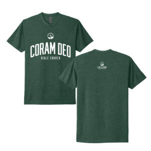 Coram Deo Bible Church Next Level Apparel Adult CVC Tee – HeatherForestGreen