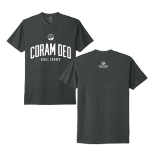 Coram Deo Bible Church Next Level Apparel Adult CVC Tee – Charcoal Grey