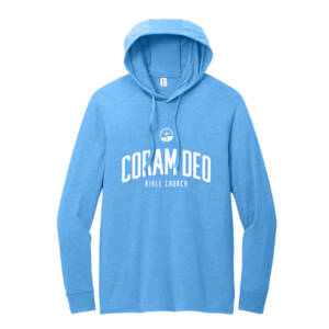Coram Deo Bible Church Allmade Unisex Tri Blend Hoodie Tee – AzureBlue