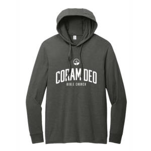 Coram Deo Bible Church Allmade Unisex Tri Blend Hoodie Tee – SpaceBlack