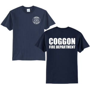 Coggon Fire Unisex Short Sleeve Tee-Navy