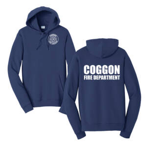 Coggon Fire Unisex Fan Favorite Fleece Hooded Sweatshirt-Team Navy