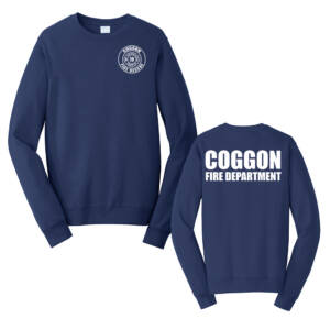 Coggon Fire Unisex Fan Favorite Fleece Crewneck Sweatshirt-Team Navy
