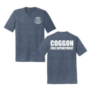 Coggon Fire Unisex Triblend Short Sleeve Tee-Navy Frost