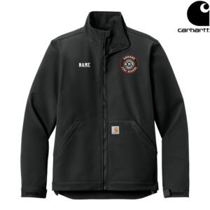 Coggon Fire Carhartt Men Rain Defender Soft Shell Jacket-Black