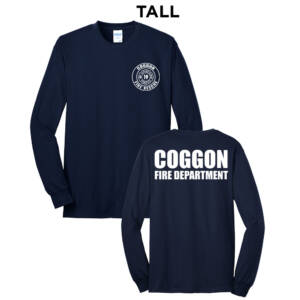 Coggon Fire Tall Long Sleeve Tee-Navy