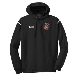 Coggon Fire Sport-Tek Tech Fleece Hooded Sweatshirt Men-Black/White