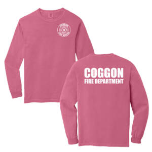 Coggon Fire Comfort Colors Heavyweight Ring Spun Long Sleeve Tee Unisex-Crunchberry