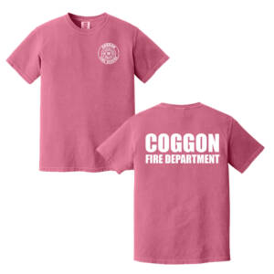 Coggon Fire Comfort Colors Pigment Dyed Short Sleeve Shirt Unisex-Crunchberry