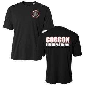 Coggon Fire Adult Cooling Performance Tshirt-Black
