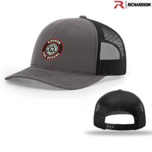 Coggon Fire Richardson Pro Crown Mesh Back Adjustable back cap Split-Charcoal/Black