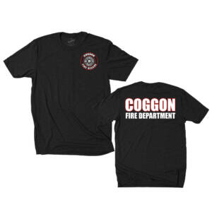 Coggon Fire Unisex District Perfect Tri-blend  Crew Tee-Black