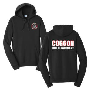 Coggon Fire Unisex Fan Favorite Fleece Pullover Hooded Sweatshirt-Black