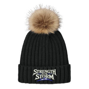 Camanche Girls Wrestling Port Authority Faux Fur Pom Beanie – DeepBlack