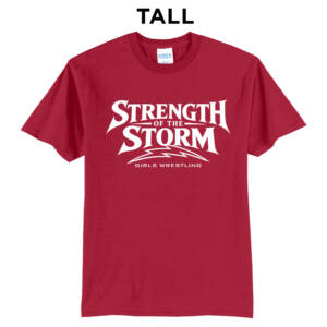 Camanche Girls Wrestling  Tall Core Blend short Sleeve T Shirts – Red