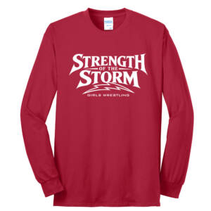 Camanche Girls Wrestling Unisex Long Sleeve Core Blend T Shirt – Red